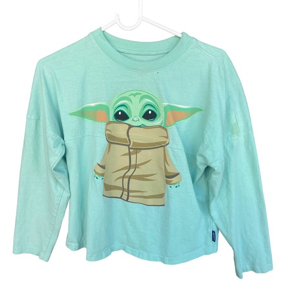 Spirit Jersey Shirt Youth Extra Large Green Grogu Spellout - Picture 1 of 11